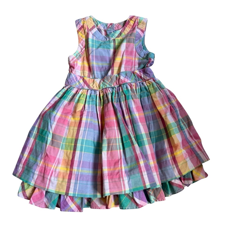 Ralph Lauren Multicolor Plaid Kids Dress